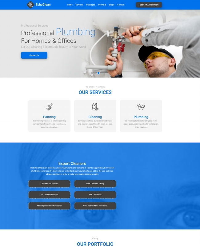 家居装潢房屋维修刷新服务公司网站模板