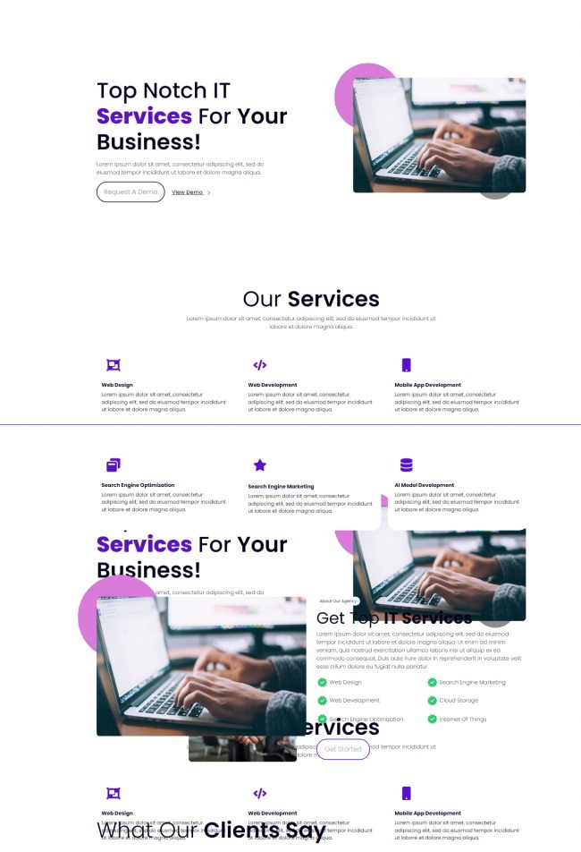 多风格互联网IT软件公司网站模板