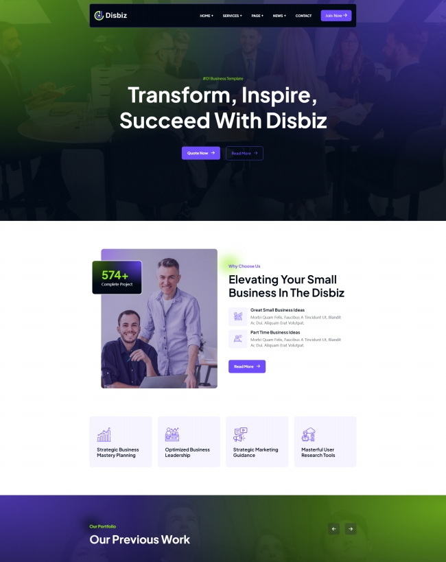 创意web开发IT服务公司通用网页模板