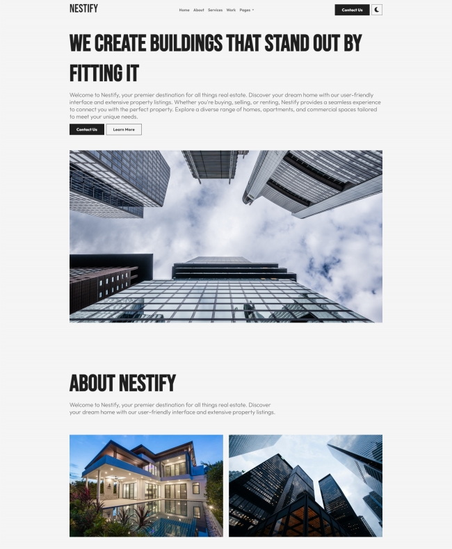 房产别墅销售租赁企业网站模板