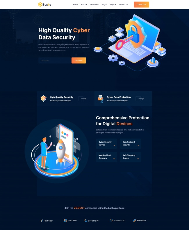 数据安全备份服务公司html网站模板
