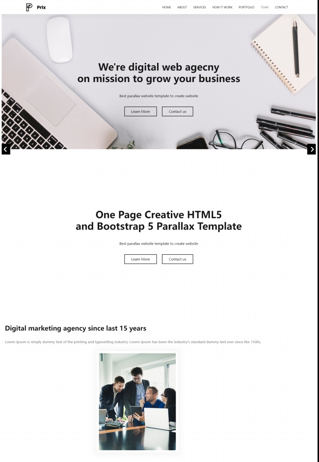数字网络服务公司单页html模板