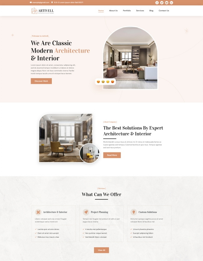 酒店建筑设计服务公司网站模板