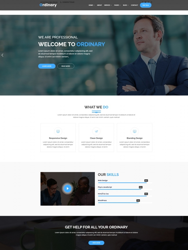 响应式互联网服务公司html网站模板