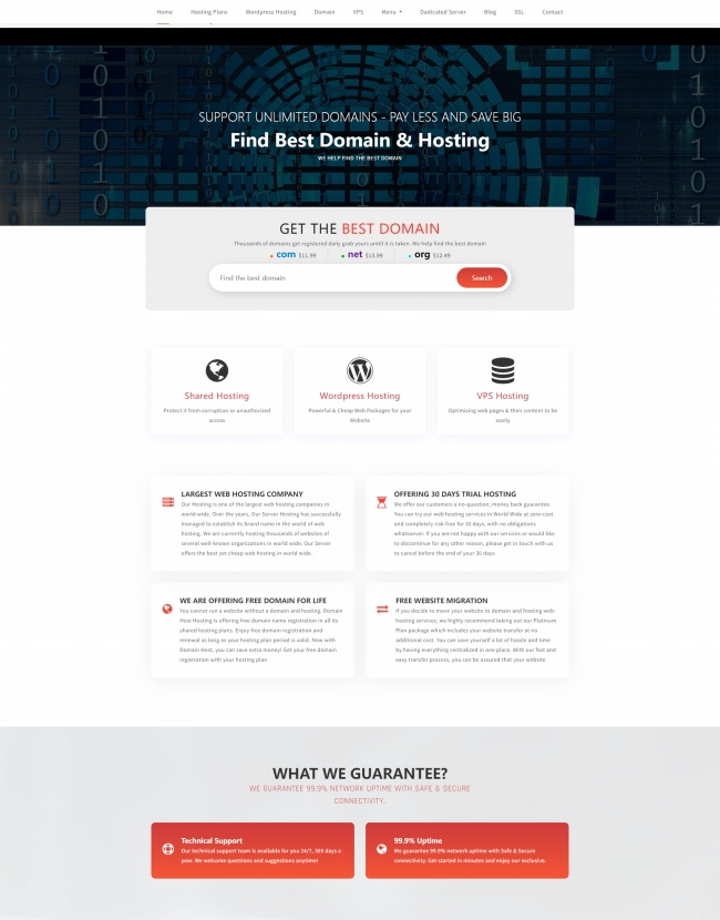 域名服务托管公司html网站模板