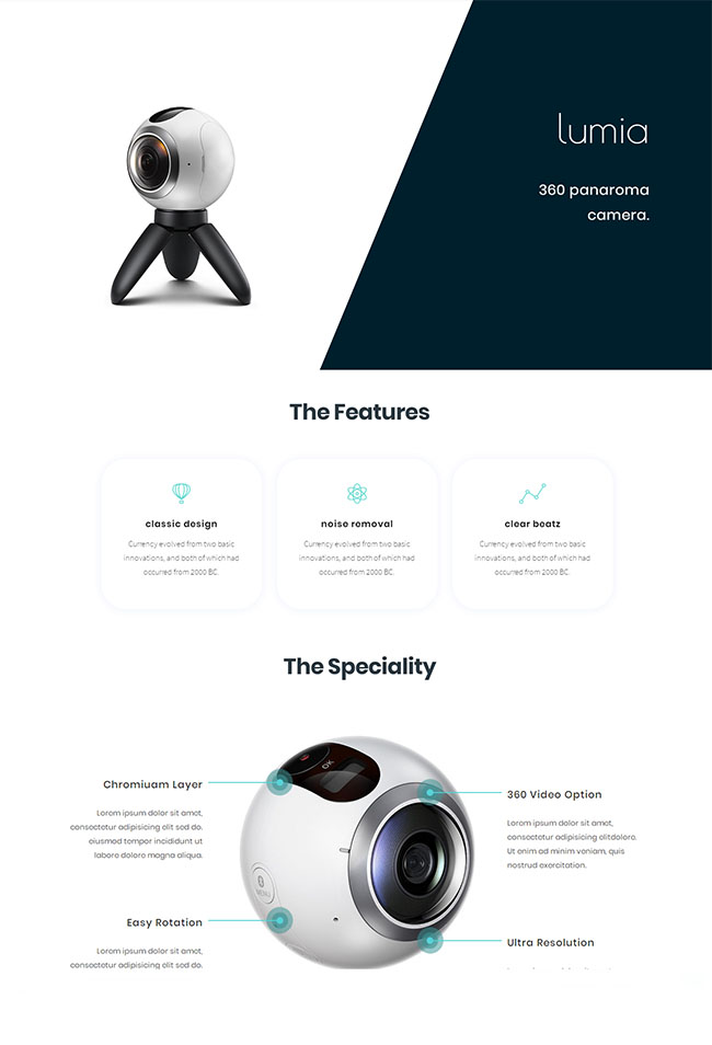 智能摄像头网络科技公司网站模板