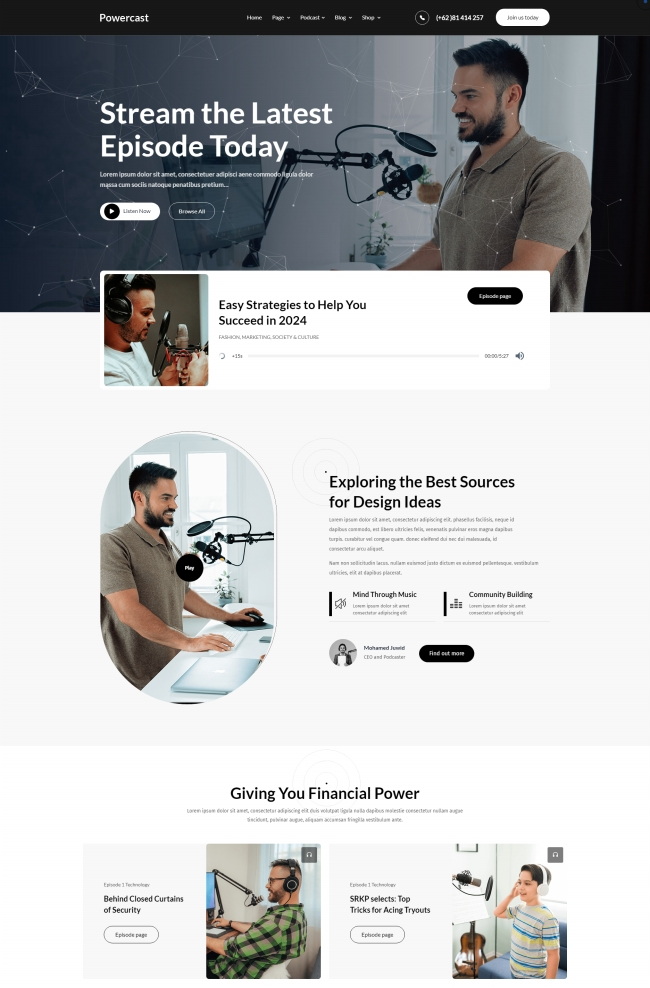 互联网录音配音服务公司Bootstrap网站模板