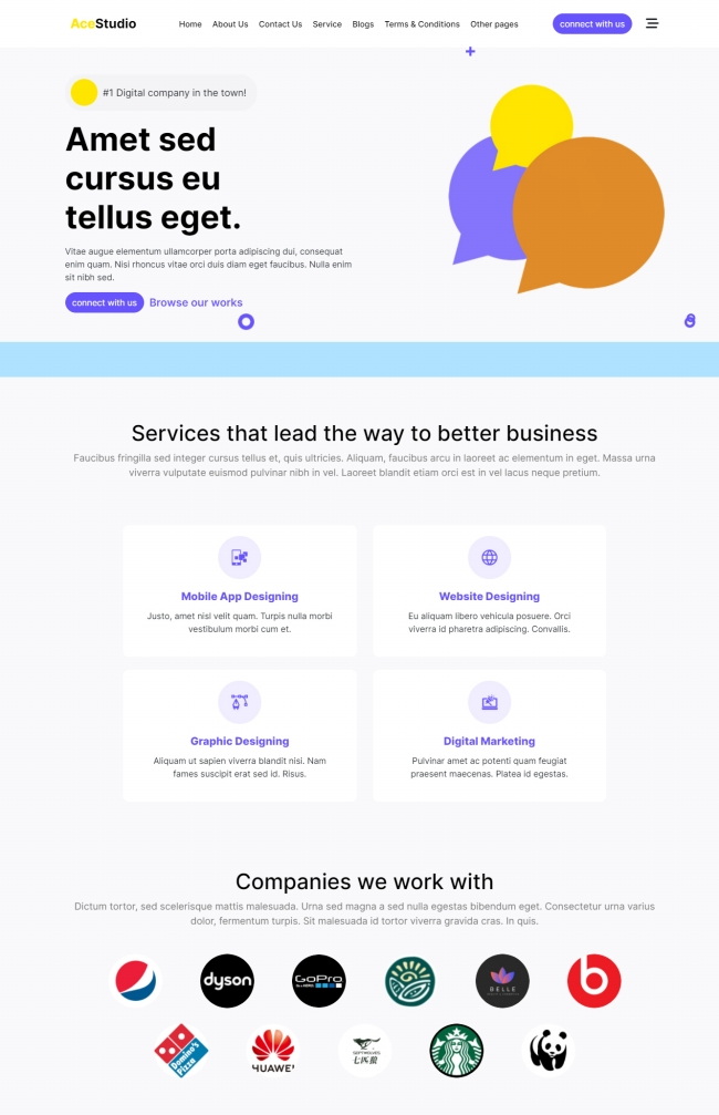 互联网业务服务公司html网站模板