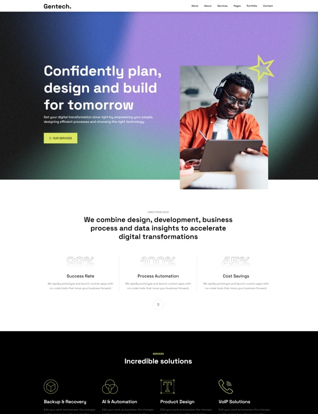 多风格人工智能数字服务公司网站模板