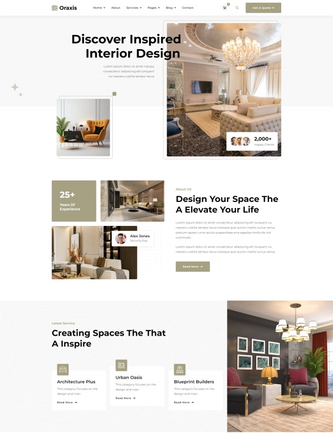 多风格响应式室内装修设计公司网站模板