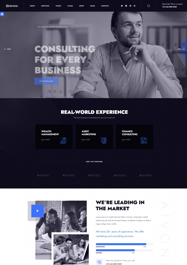 多风格财富管理金融咨询服务公司网站模板