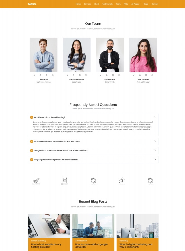 it软件服务公司通用网页模板