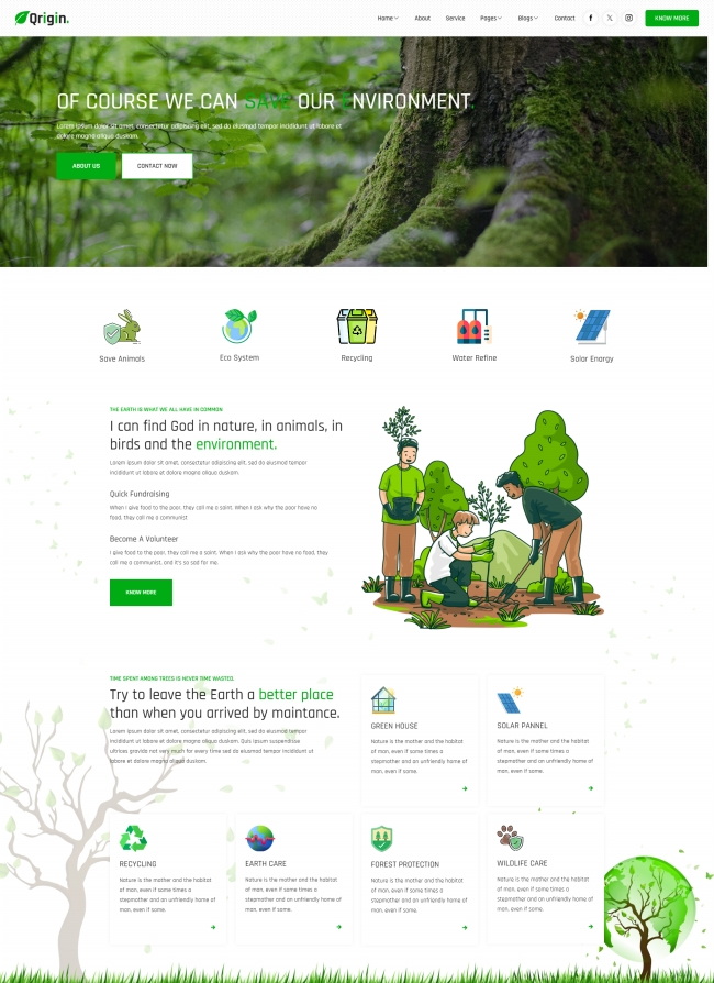 野生动物保护救援机构宣传页模板