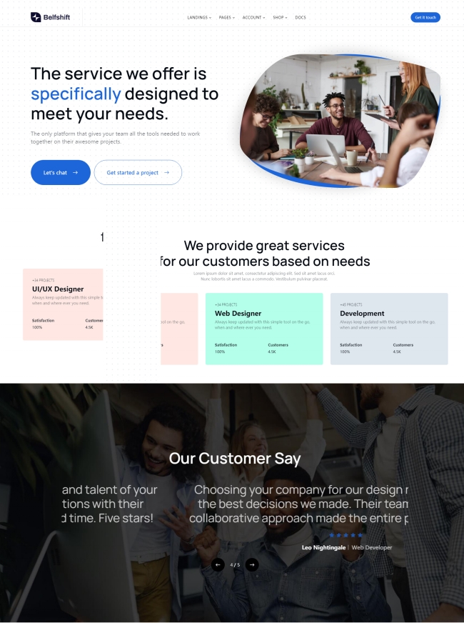 大气商务服务公司静态html5网站模板