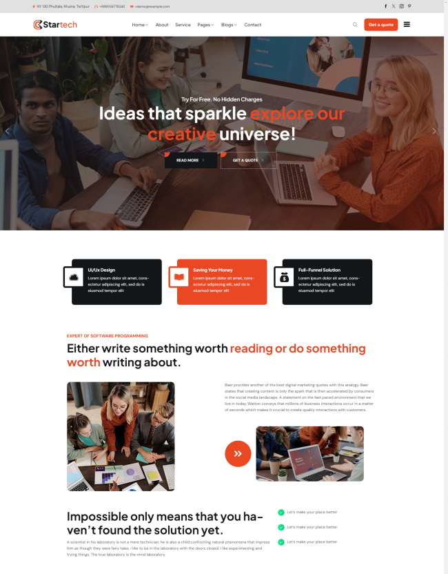 软件编程培训机构公司html5模板