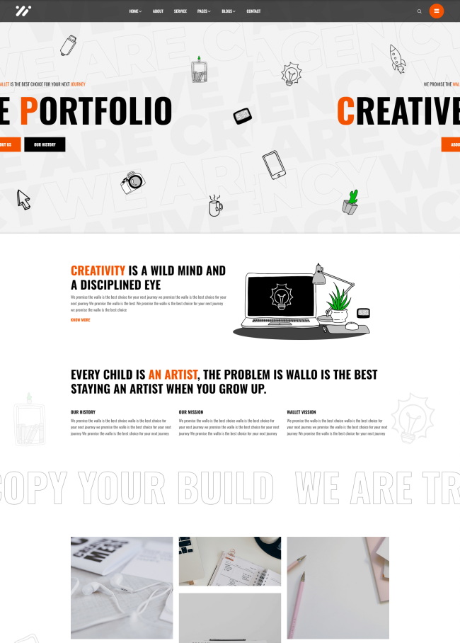 创意艺术设计工作室网站模板