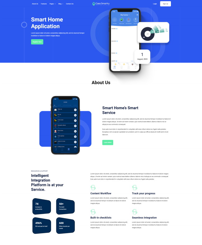 软件产品宣传推广页面模板