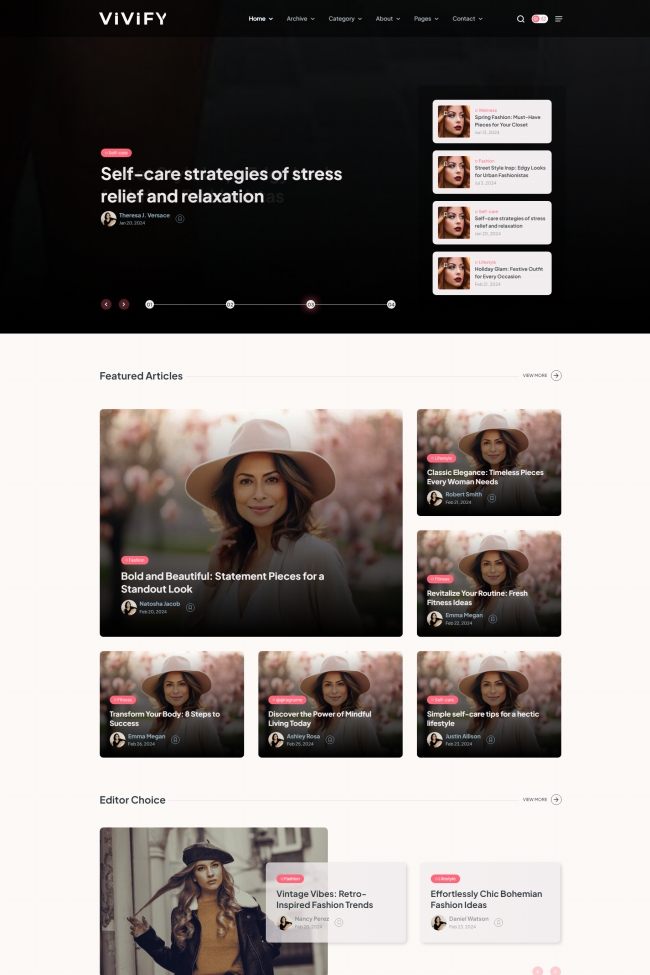 多风格资讯门户类网站模板