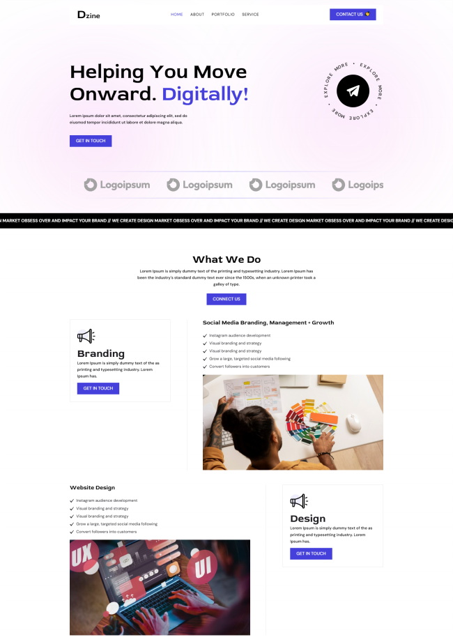 数字品牌宣传推广服务公司网站模板