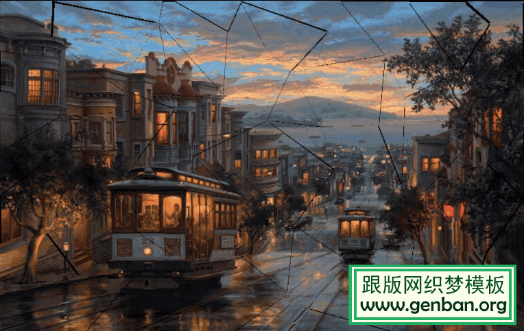 一款html5 canvas实现的图片玻璃碎片特效 三联